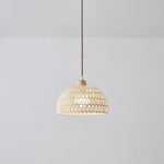 Rattan Arch Swag Pendant Lamp