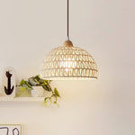 Rattan Arch Swag Pendant Lamp