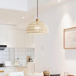 Rattan Arch Swag Pendant Lamp