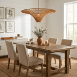 Rattan Coolie Hat Pendant Lamp