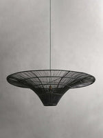 Rattan Coolie Hat Pendant Lamp