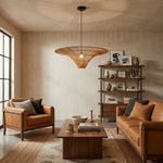 Rattan Coolie Hat Pendant Lamp