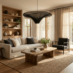 Rattan Coolie Hat Pendant Lamp