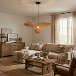 Rattan Coolie Hat Pendant Lamp