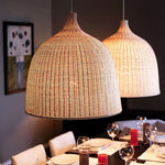 Rattan Bell Pendant Light