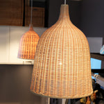 Rattan Bell Pendant Light