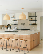 Rattan Bell Pendant Light