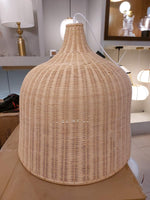 Rattan Bell Pendant Light