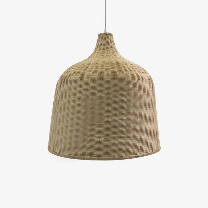 Rattan Bell Pendant Light