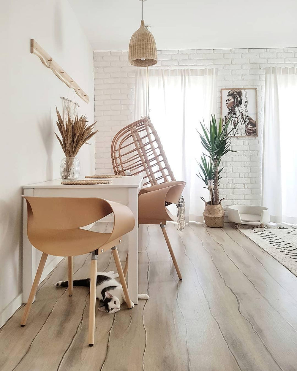 Rattan Bell Pendant Light