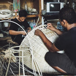 Rattan Bell Pendant Light