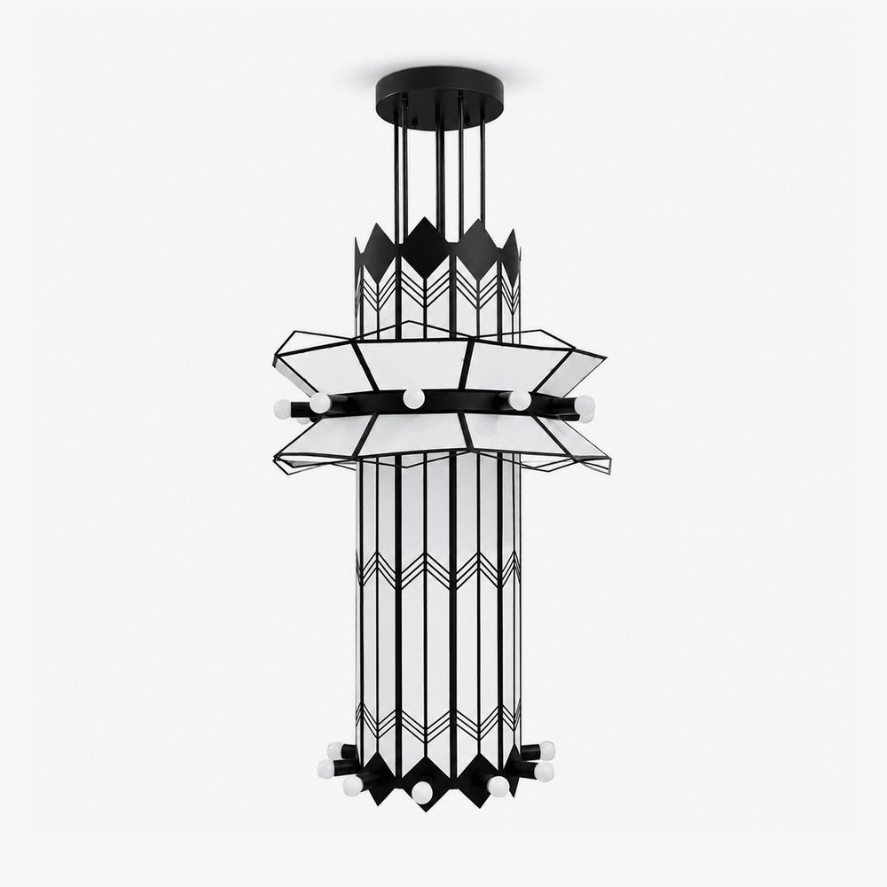 Rayonne Art Deco Pendant Chandelier