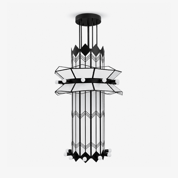 Rayonne Art Deco Pendant Chandelier