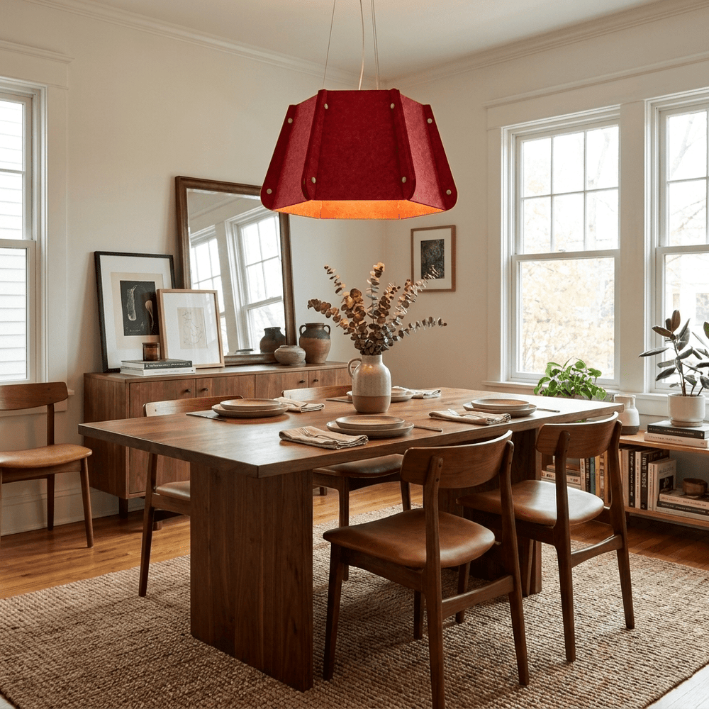 Repose Paneled Acoustic Pendant Light