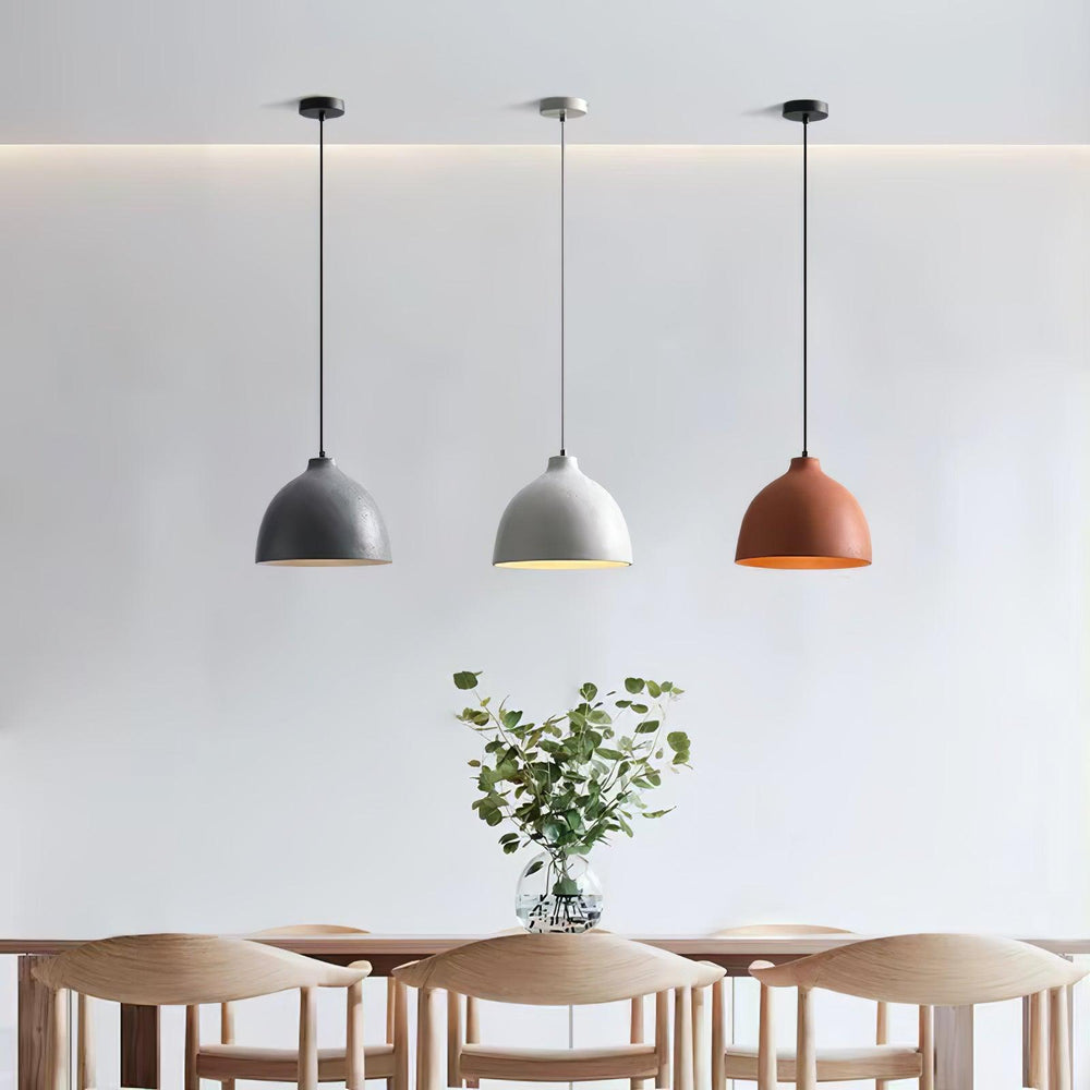 Resin Bowl Pendant Lamp