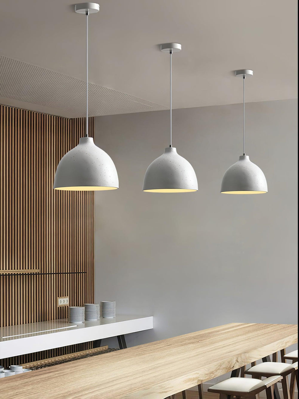 Resin Bowl Pendant Lamp