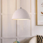 Ribbed Dome Pendant Light