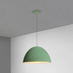 Ribbed Dome Pendant Light