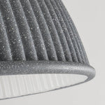Ribbed Dome Pendant Light