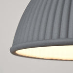 Ribbed Dome Pendant Light