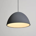 Ribbed Dome Pendant Light