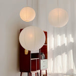 Japanese Paper Pendant Swag Light (black plug wire)