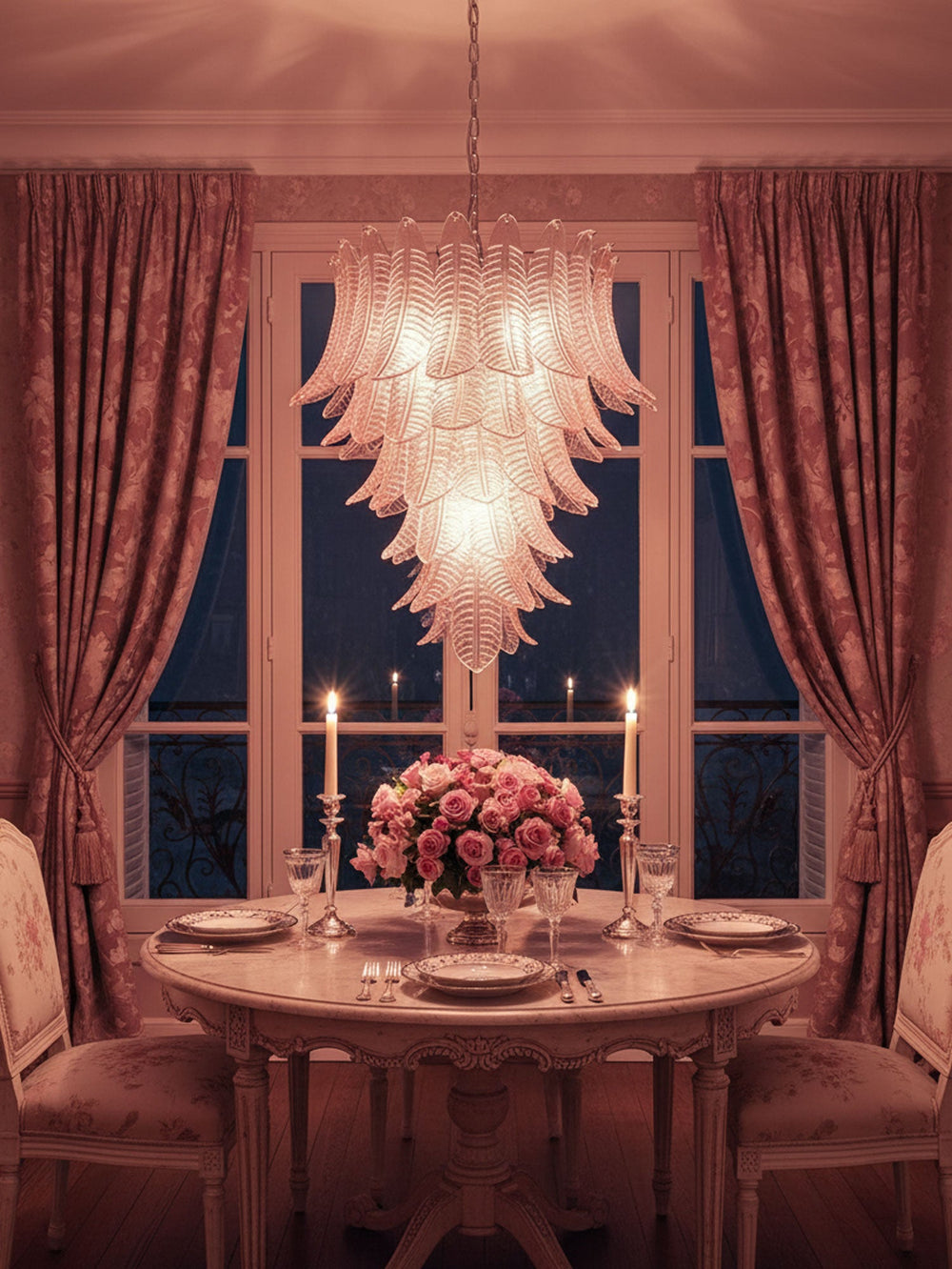 Rosalind Glass Chandelier