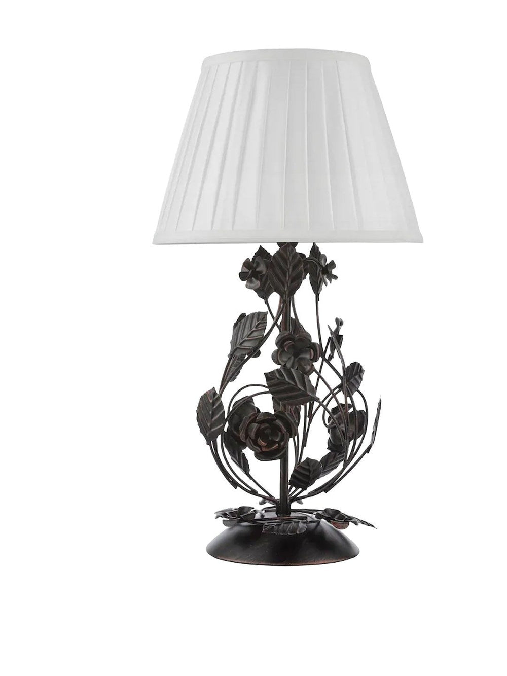 Rosaspina Wrought Iron Rose Table Lamp