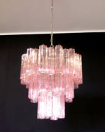 Rose Tubes Glass Chandelier