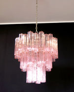 Rose Tubes Glass Chandelier