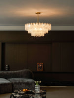 Round Cloud Glass Chandelier