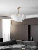 Round Cloud Glass Chandelier