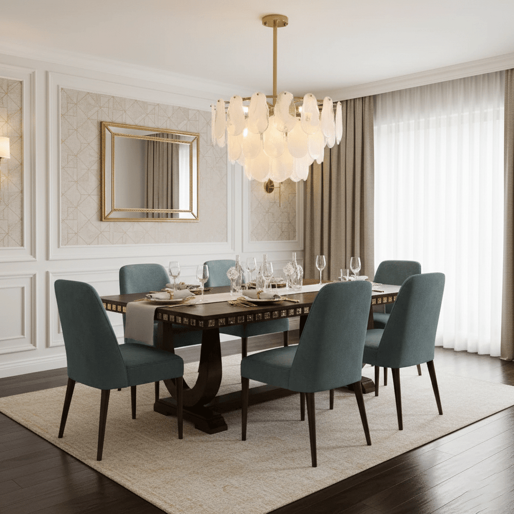 Round Cloud Glass Chandelier