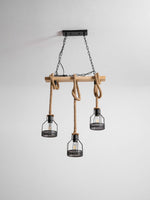 Rustic Wooden Chandelier