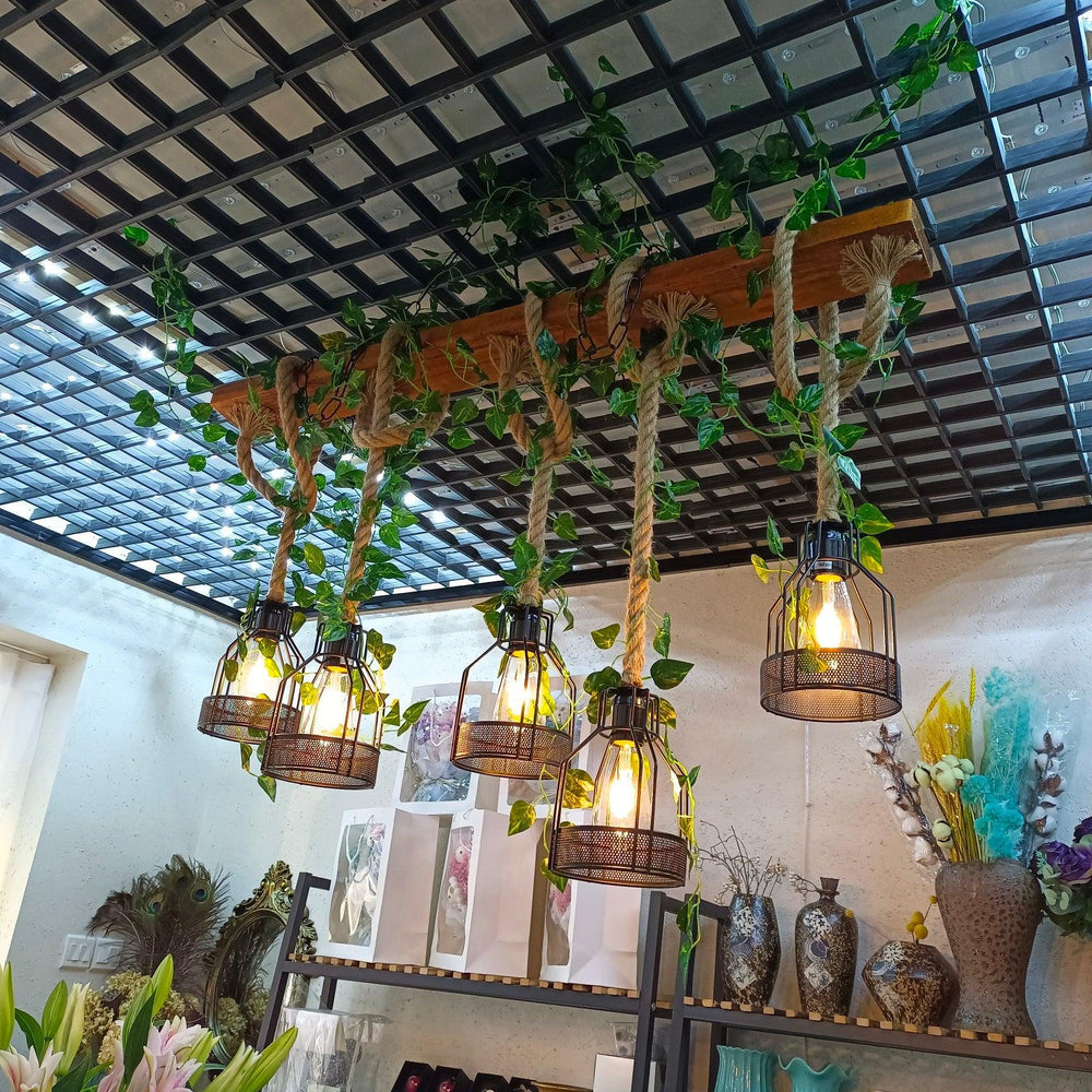Rustic Wooden Chandelier