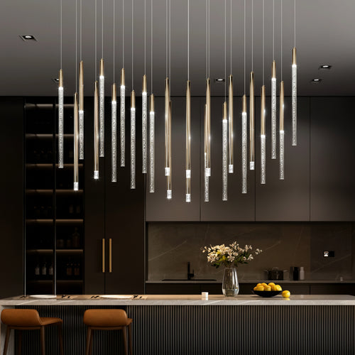 Aero Wave Ribbon Pendelleuchte – Moderne Luxus lineare LED-Esszimmer-Pendelleuchte