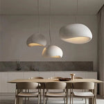 Kira Organic Wabi-Sabi Hanglamp – Minimalistische LED Hanglamp met Getextureerd Travertin-Effect