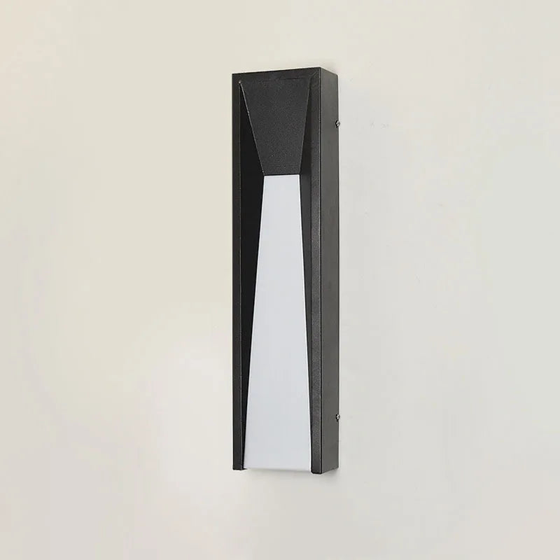 Obsidian Cube Sconce – Modern Luxury LED Architectural Up & Down Outdoor Wall Light