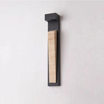 Natura Glow Stone Sconce – Wabi-Sabi Travertine LED Outdoor Sensor Wall Light