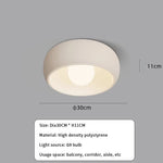 Kora Organic Flush-Mount Light – Wabi-Sabi Textured LED