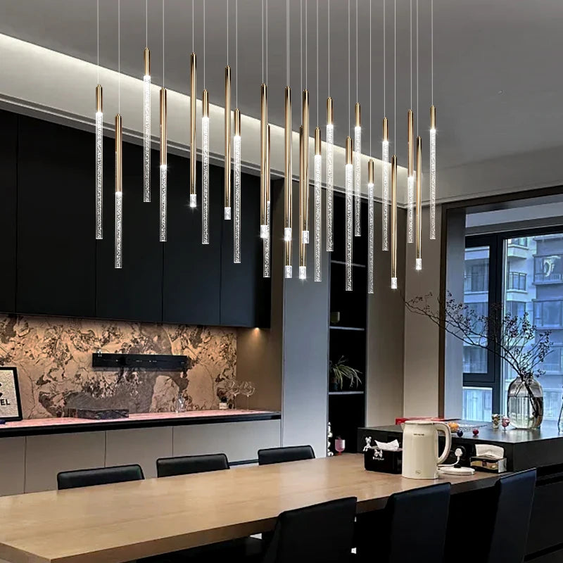 Aero Wave Ribbon Pendelleuchte – Moderne Luxus lineare LED-Esszimmer-Pendelleuchte