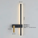 Wall lamp Nordic modern black and white minimalist living