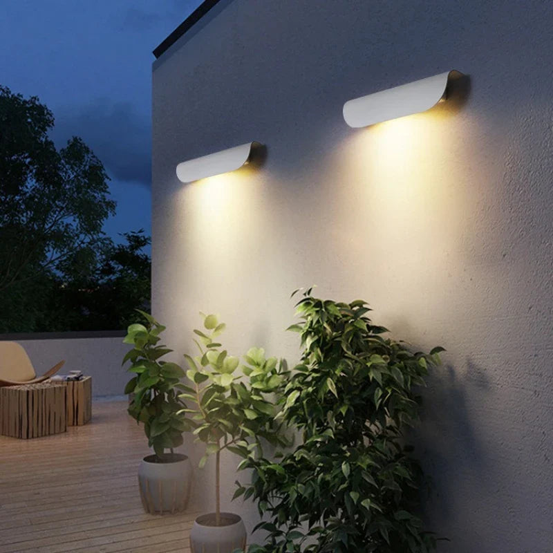 Waterproof Outdoor Led Wall Lamp Exterior Porch Gardern Living Room Home Decoration Sconce Nodic Indoor Aluminum Lights