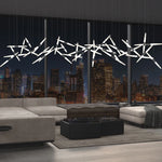 Mikado Kinetic Halo Chandelier – Luxury Avant-Garde Floating Shard LED Pendant