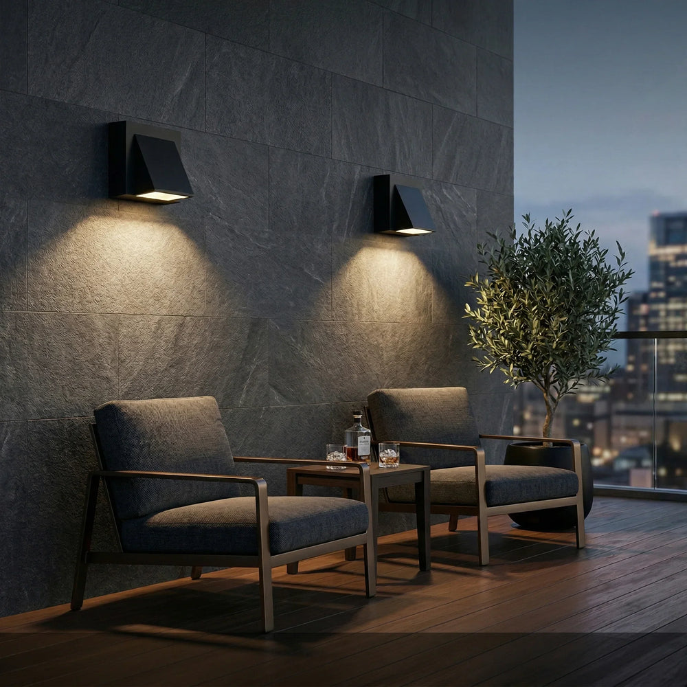 Modern Outdoor Wall Light – Waterproof LED Downlight Accent Light