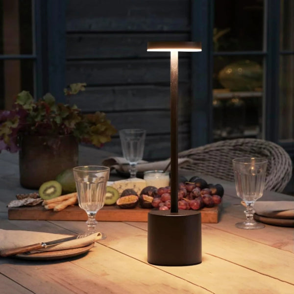 Aero Trumpet Cordless Table Lamp – Luxury Rechargeable Hourglass LED Touch Desk Light