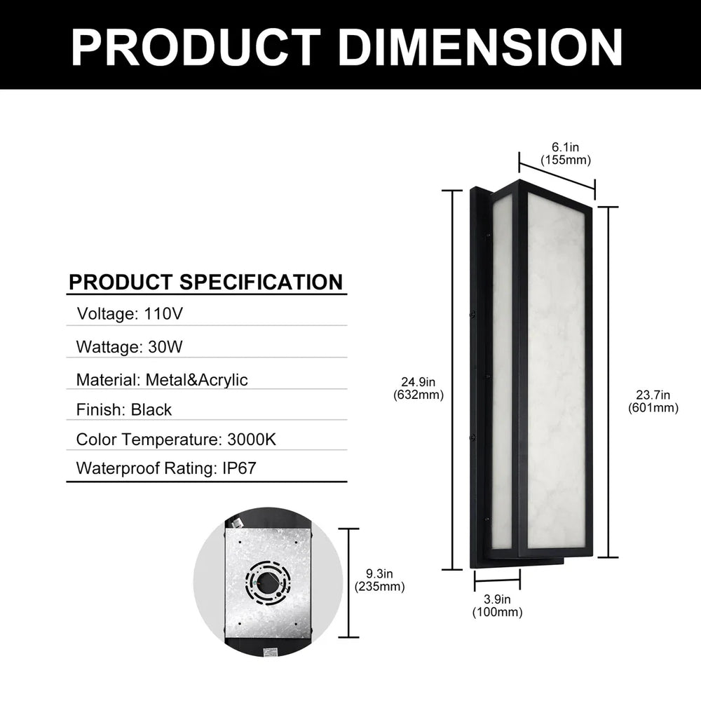ApexLine Architectural Outdoor Wall Light – Modern Waterproof LED Sconce