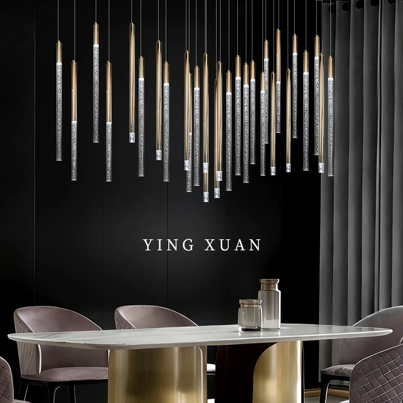 Aero Wave Ribbon Pendelleuchte – Moderne Luxus lineare LED-Esszimmer-Pendelleuchte