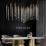Aero Wave Ribbon Pendelleuchte – Moderne Luxus lineare LED-Esszimmer-Pendelleuchte