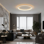 Freja Nordic Geometric Ceiling Light – Ultra-Slim Minimalist LED Flush Mount for Bedrooms & Living Spaces